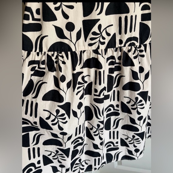 Anthropologie Maeve The Bettina Tiered Shirt Dress In Black Motif Size XL - Picture 6 of 11